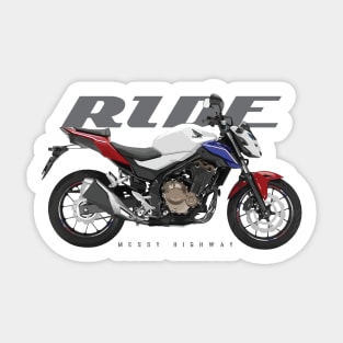 Ride 500f tricolor Sticker